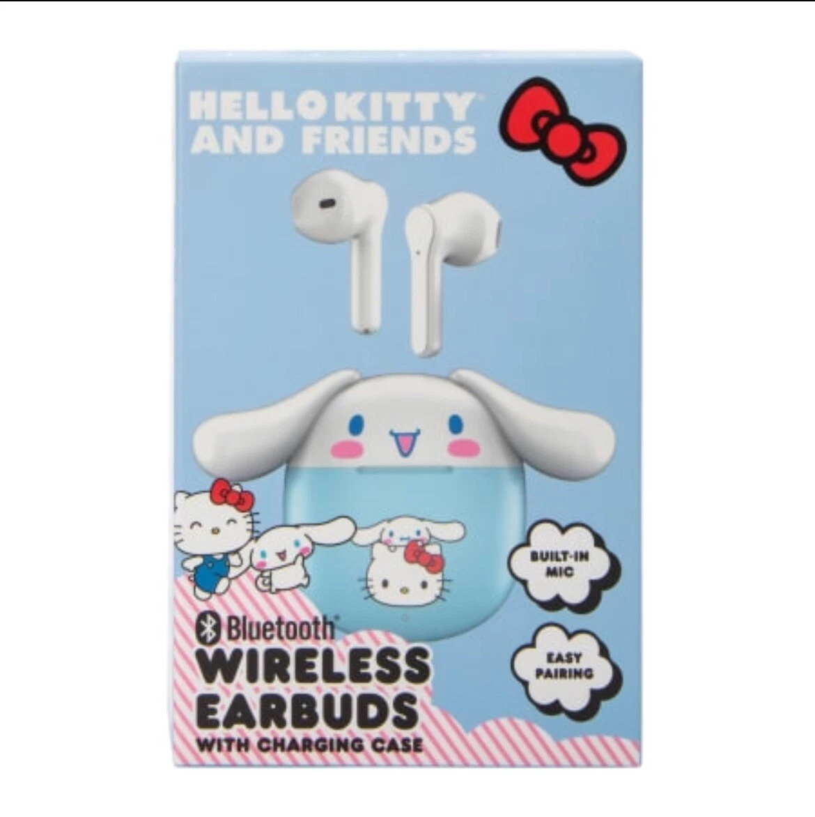 Sanrio Cinnamaroll Hello Kitty and Friends Bluetooth Earbuds With Case NIP
