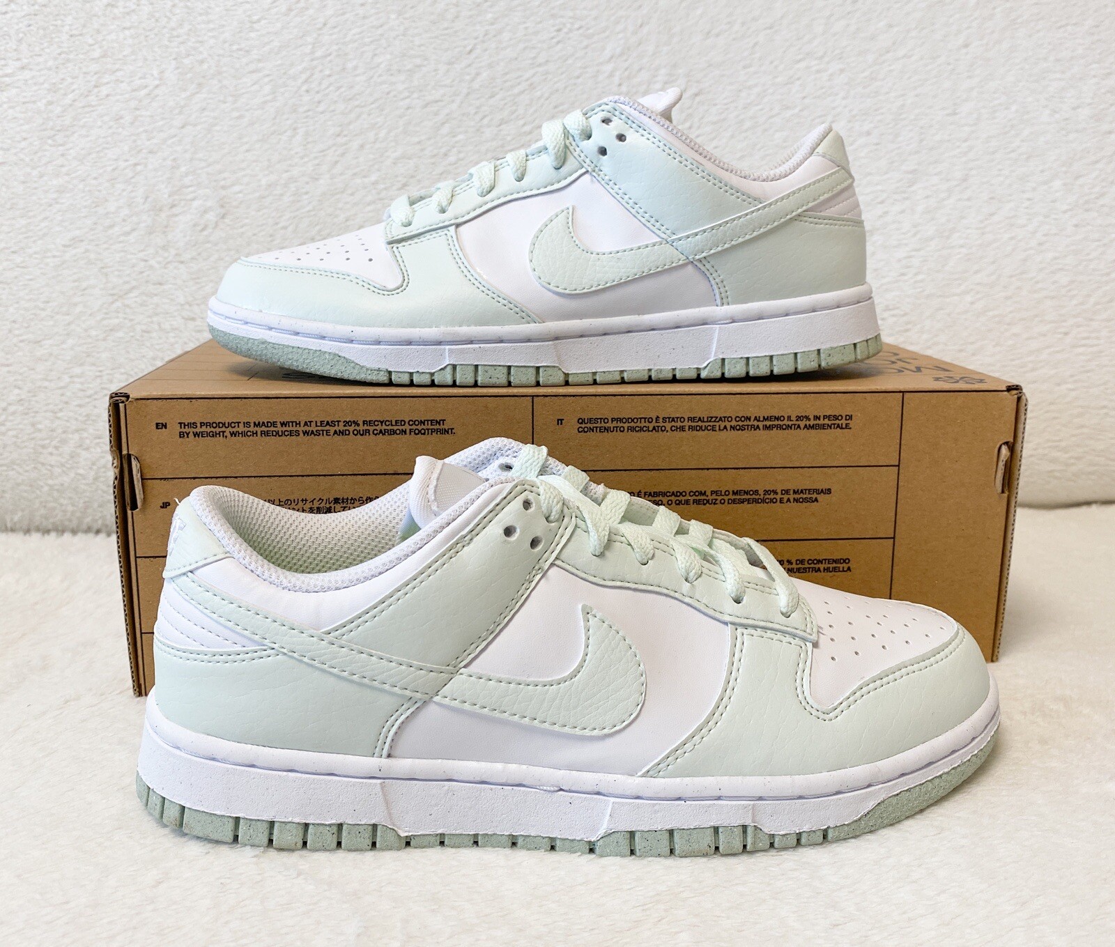 Nike Dunk Low NN Mint Size 39 NEW White Green Sneaker Jordan Women | eBay