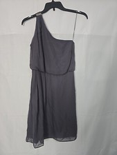 Adrianna Papell Women's One-Shoulder Chiffon Dress Size 10