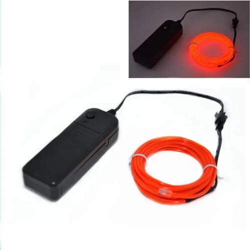1M/3M/5M Auto Rope Tube Line Flexible Neon Light Car Interior Lighting LED Strip - Picture 20 of 34