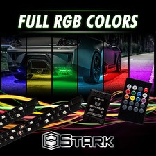 8 Colors LED Strip Underglow Underbody Neon Light Kit Music Control - MID Size