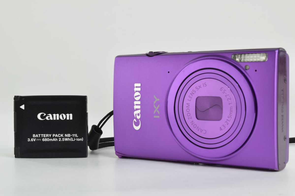 Excellent!! ] Canon IXY 430F Purple Digital Camera 16 MP optical 