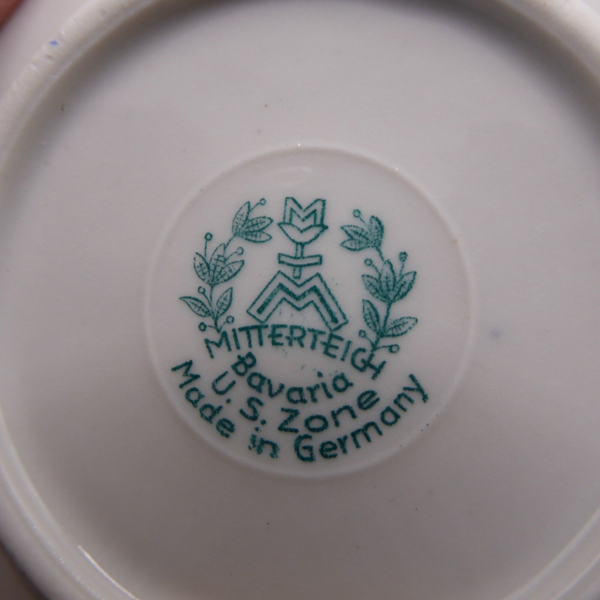 MITTERTEICH BAVARIA GERMANY US Zone 4 Cups 3 Saucers Creamer MITTERTEICH BAVARIA GERMANY US Zone 4 Cups 3 Saucers Creamer