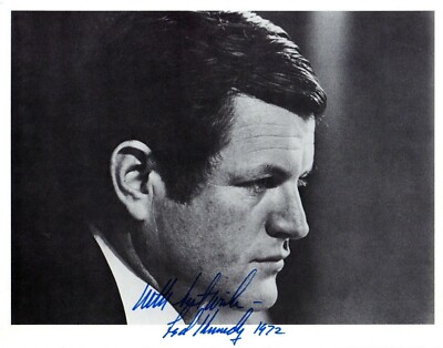 Edward More (Ted) Kennedy - US Senator - photo mit original Signatur