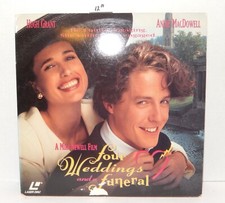 Laserdisc 1994 Four Weddings and a Funeral Hugh Grant Andie Macdowell Laser Disc