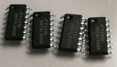 SN74LS04 M (DM) 4 Stück Fairchild 6-Port HEX Converter- SOIC 14 neu aus Sammlung