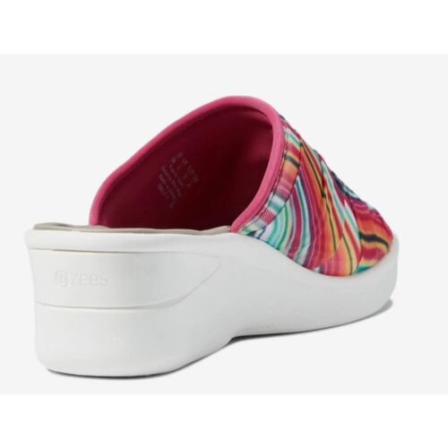 BZees Women's Smile II Slide Sandals Wave Stripe Fabric 8.5M - Picture 4 of 7