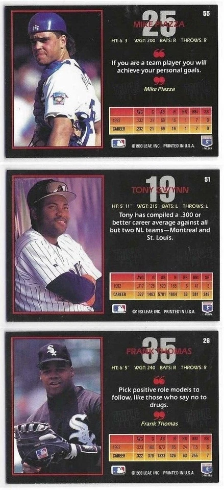 1993 Triple Play Baseball base cards - Finish Your Set ! Volume Pricing! - Image 2 of 4