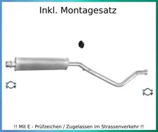 Mittelschalldämpfer für Peugeot 307 / 307 CC 2.0 Auspuff Mitteltopf Montagesatz