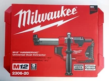 Milwaukee M12 HAMMERVAC Universal Dust Extractor (tool & case only) 2306-20