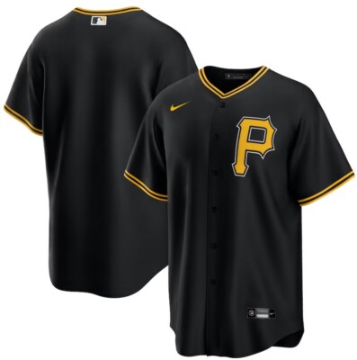 【新品未使用】 ナイキ　MLB ピッツバークパイレーツ　ユニホーム　公式　XL Nike Authentic Pittsburgh Pirates MLB Baseball Black Jersey