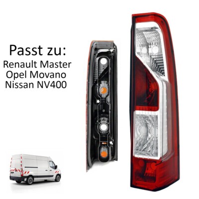 1 Stk. Rechts Rücklicht Heckleuchte kompatibel mit Renault Master, Rückleuchte E