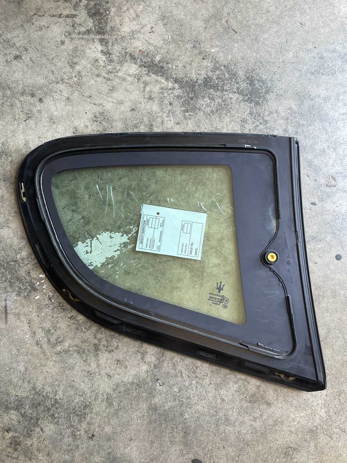 2013 Maserati Granturismo S Left Side Rear Glass