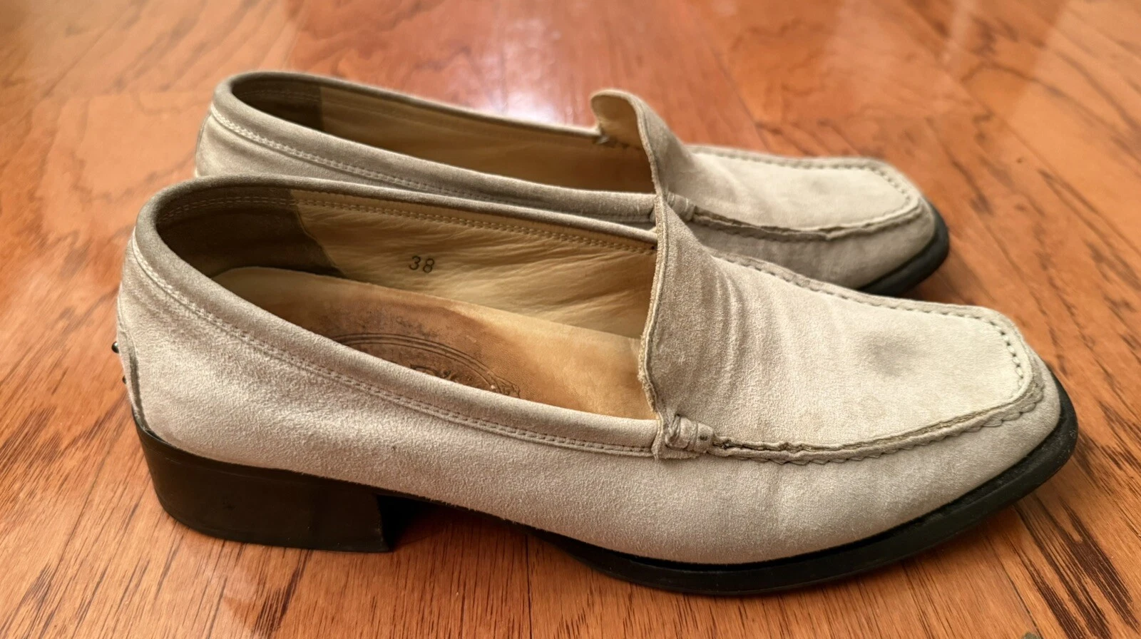 TOD’S Mocassini donna Tods in ecopelle beige taglia 7 EU 38