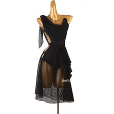 Latin Dance Dress Salsa Tango Cha cha Ballroom Rhinestone Competition Dress