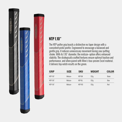 #ad #ad Winn Excel NTP No Tapper Pistol 1.10quot; OD Mid Putter Grips $19.99