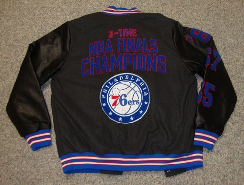 G III Philadelphia 76ers NBA Stitched Bomber Varsity Jacket New with Tags