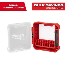 Milwaukee Impact Driver Bit Case Customizable Storage Small Compact Packout Red