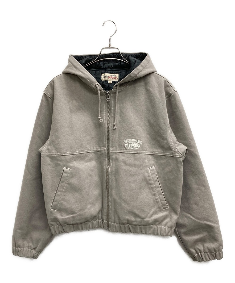 stussy Work Jacket Contrast Stitch Size: M Gray 115790 Men