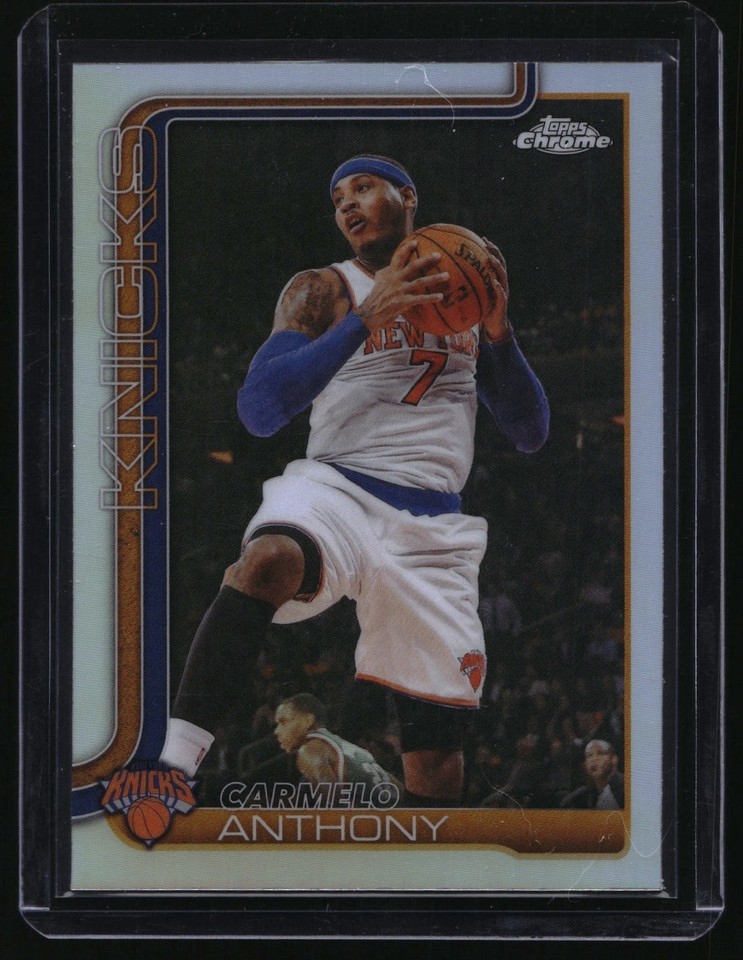 2025 -26 Topps Chrome Update #148 Carmelo Anthony Refractor Knicks 2025-26 Topps Chrome Update #148 Carmelo Anthony Refractor Knicks