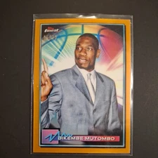 2021 Topps Finest Dikembe Mutumbo ORANGE REFRACTOR SSP #15/25
