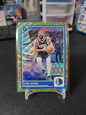 2023-24 Panini NBA Hoops Premium Stock Multi Wave Prizm Kyrie Irving #256 SSP 