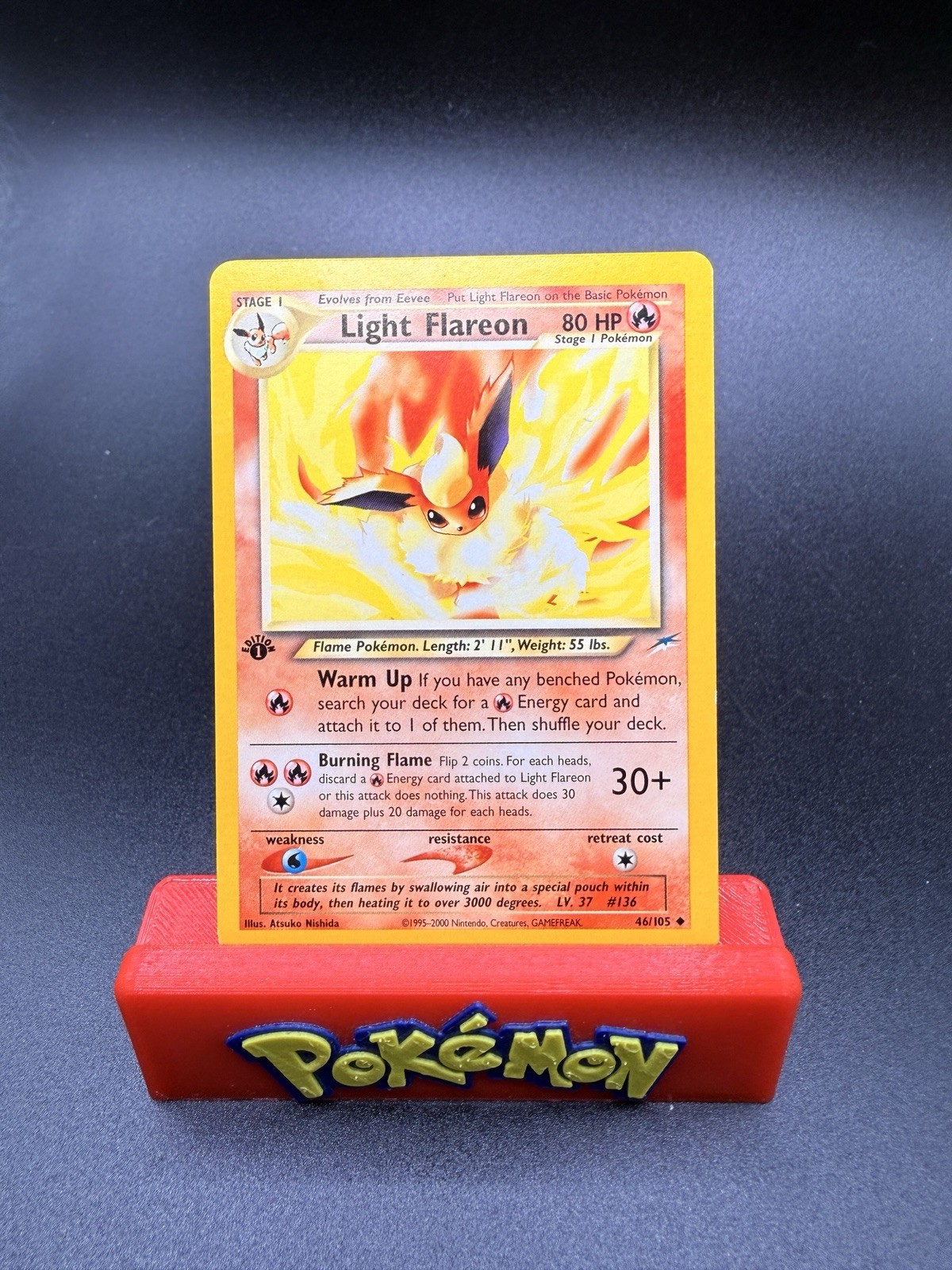 Light Flareon Pokemon Neo Destiny 1st Edition 46/105 NM-MINT