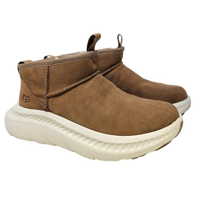 NEW Uggs 38.5 CA805 V2 CLASSIC ULTRA Mini Brown Leather Shearling Platform Boot 