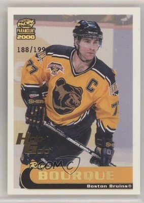 1999-00 Pacific Paramount Holo-Gold 188/199 Ray Bourque #17 HOF 0c3