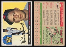1955 Topps Veston Stewart Washington Senators 136 RC Poor