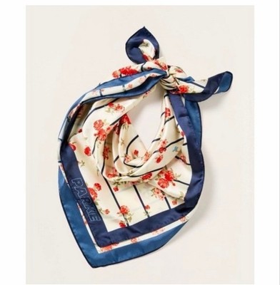 Parke x Target Floral Navy Cream Scarf One size Fits Most