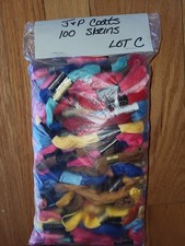 Large Lot J P Coats Embroidery Floss Multi Color 100 Skeins Lot C