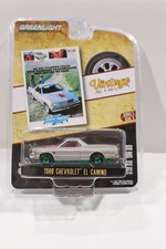 Greenlight Chase Green Machine Vintage AD Cars 1980 Chevrolet El Camino Series 5