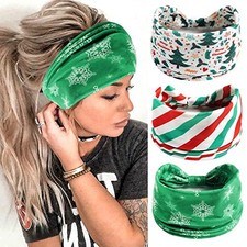 Christmas Headbands for Women Green Christmas Tree Party Christmas Headbands 2