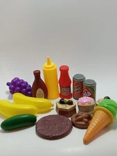 Lot of 15 pcs Grocery store play Set with simulated change 