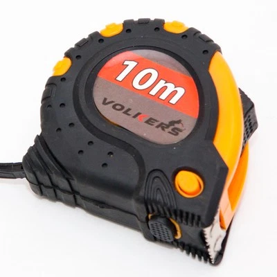 VOLKERS 10 m Rollmaßband Maßband Bandmaß Metermaß Rollmeter magnetische Endhaken
