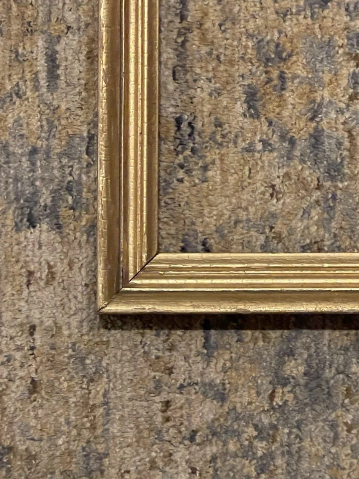 MARCO DE FOTOS ART NOUVEAU DORADO DORADO 16”x20” ANTIGUO AJUSTE Foto 4 de 4