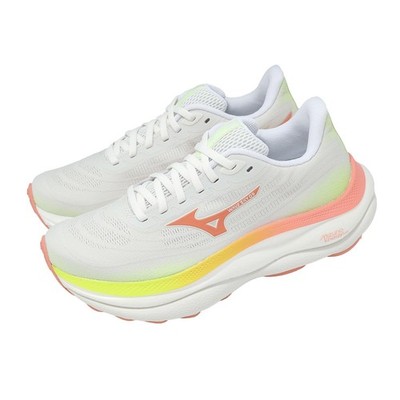Mizuno Wave Sky 9 Super Wide Grey Orange Women Road Running Shoes J1GD2512-91