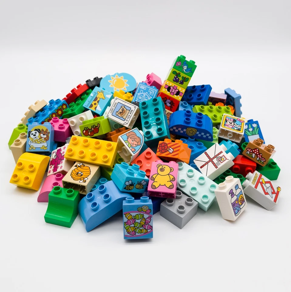 LEGO DUPLO Steine Set Grundbausteine Motivsteine Sondersteine 30 50 70 100 Teile - Bild 3 von 4