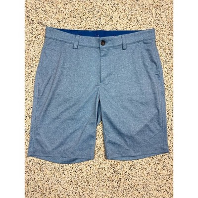 Greg Norman Collection Shorts Mens 32 Blue 9'' Inseam Athletic Sporty Gold Casual