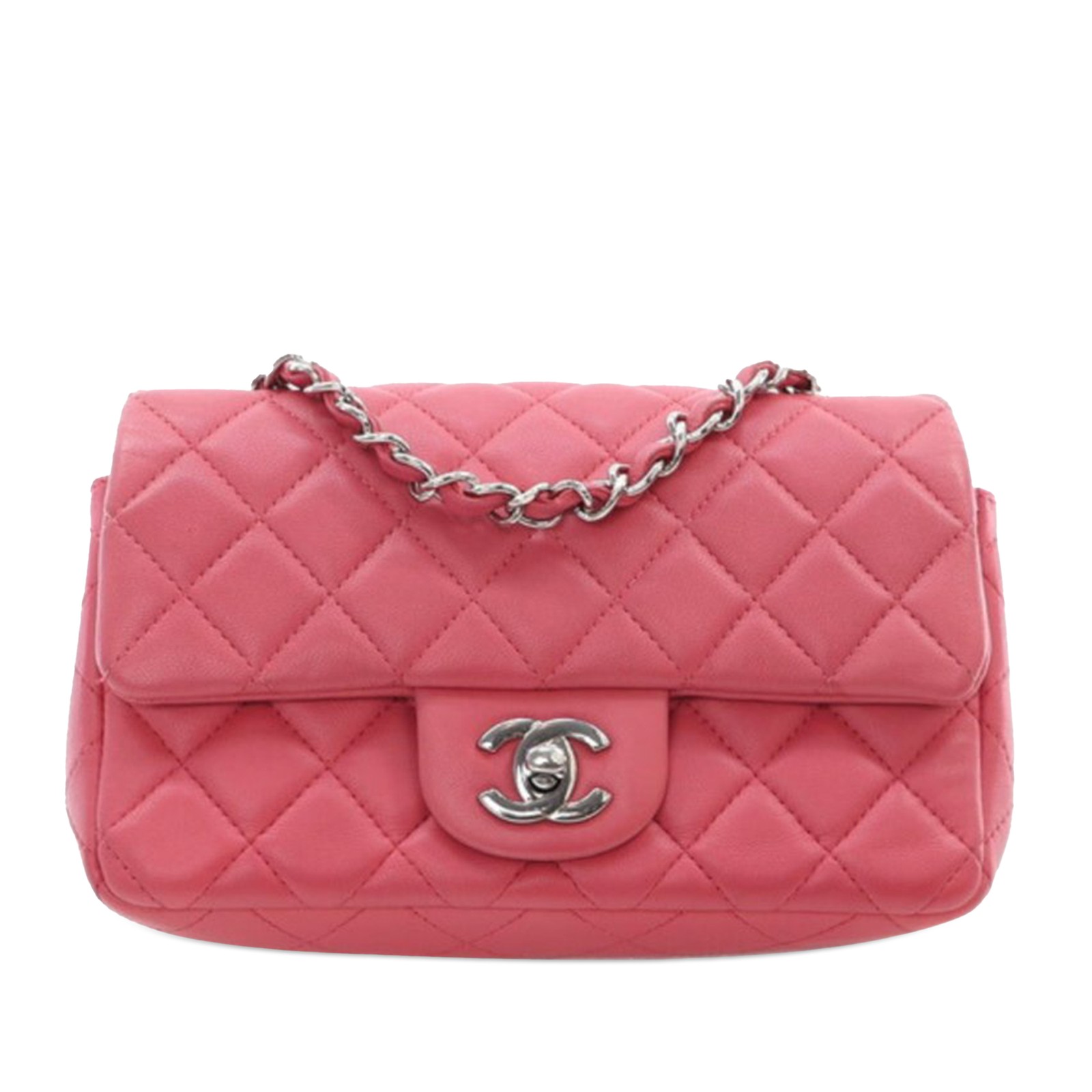 Authenticated Chanel Mini Rectangular Classic Lam… - image 1