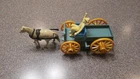 VINTAGE MARX ROY ROGERS ROEDO RANCH PLAYSET BUCKBOARD WAGON W/HORSE & HARNESS