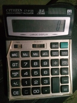 Large Button Desktop Calculator 12-Digit Big Display Easy