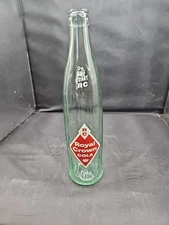Vintage RC Cola Half Quart Glass Soda Bottle 16oz Green Royal Crown Cola
