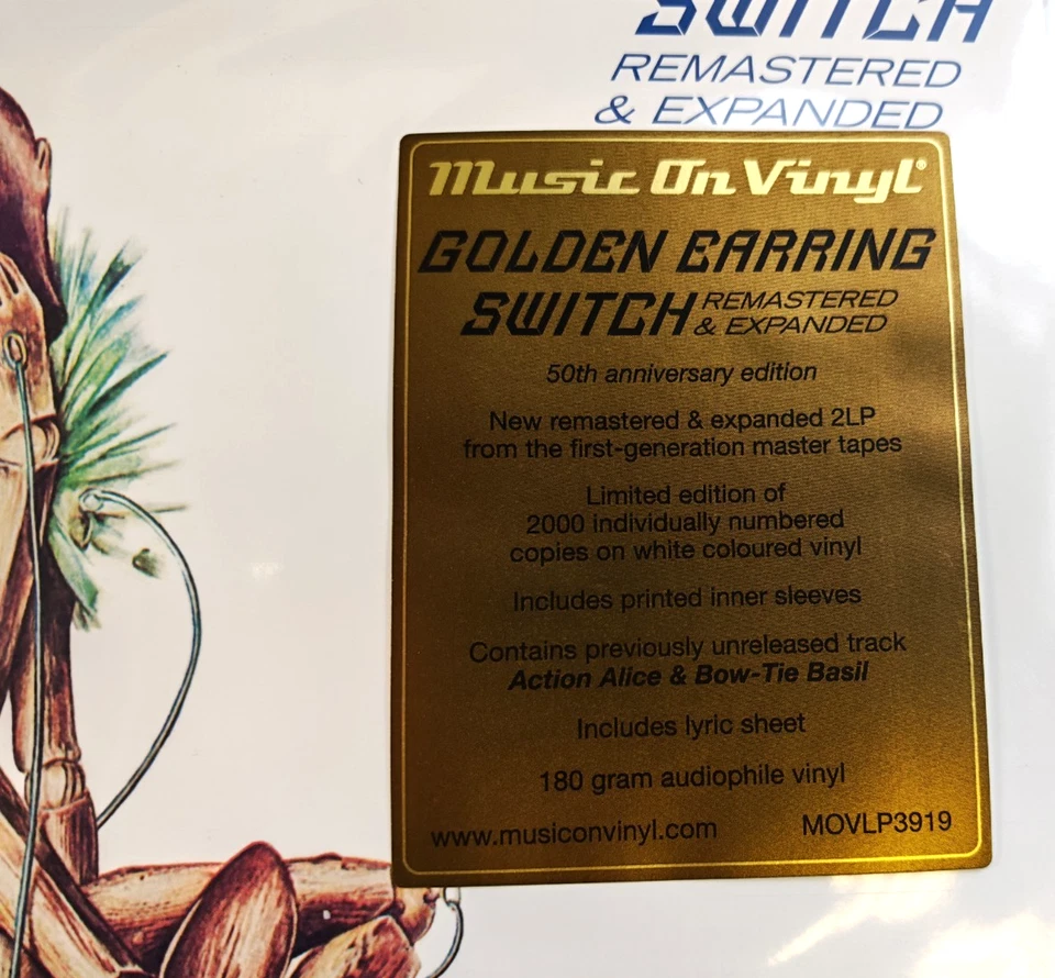 Golden Earring Switch LP Album Vinyl record numbered white 2025 remastered - Image 3 of 4