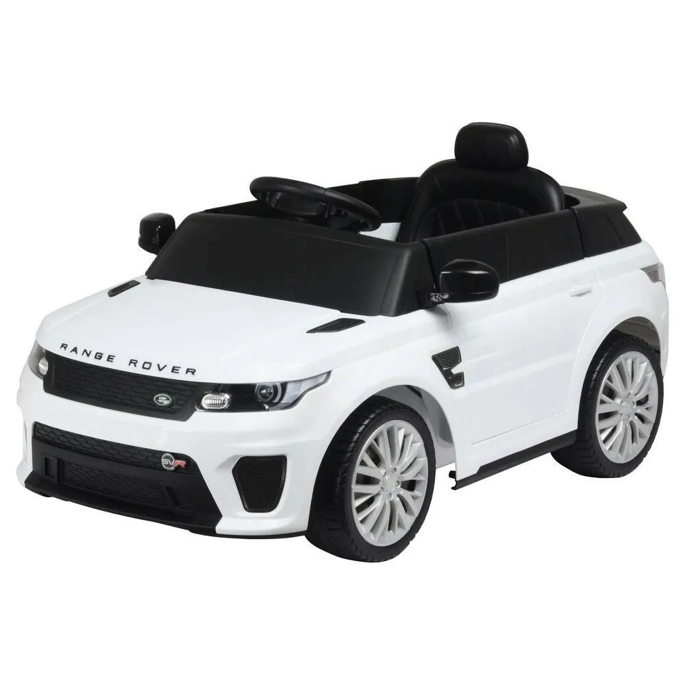 BEST RIDE ON CARS FOR KIDS 12V RANGE ROVER LICENSED BATTERY POWERED - WHITE