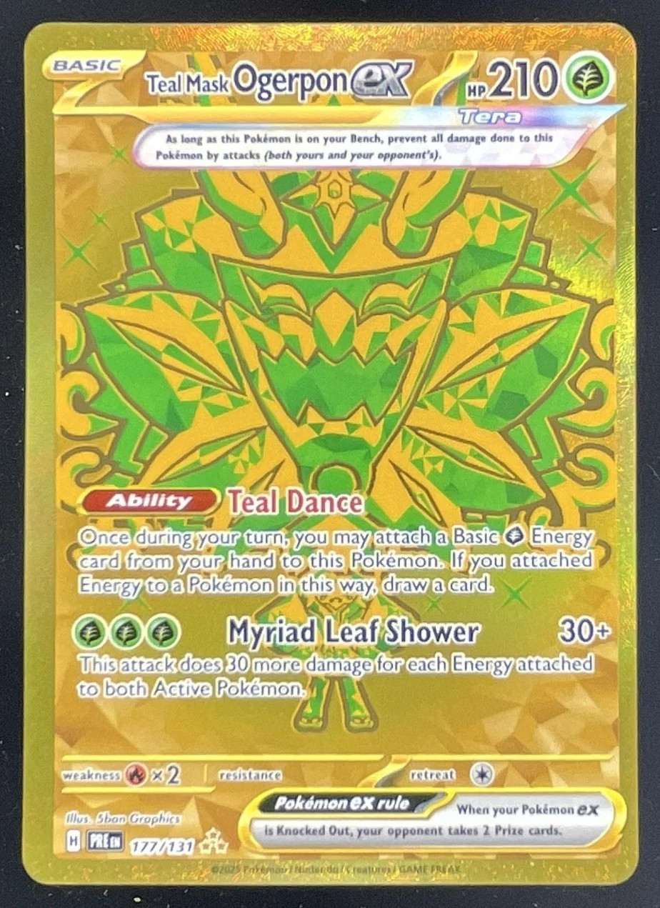 2025 Pokemon Prismatic Evolutions #177/131 Teal Mask Ogerpon ex Special