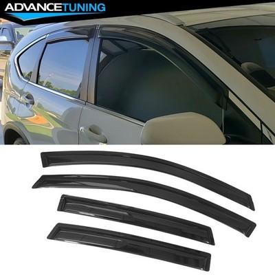 Fits 12-16 Honda CR-V 4-Door Acrylic Window Vent Visor Rain Guard Deflector 4PCS