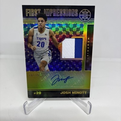 Josh Minott 2022 ILLUSIONS DRAFT PICKS FIRST IMPRESSIONS RPA /25 ROOKIE AUTO