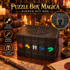 Puzzle Box Harry Potter Hogwarts Cassaforte Segreta Chiave Nascosta Stampa 3D